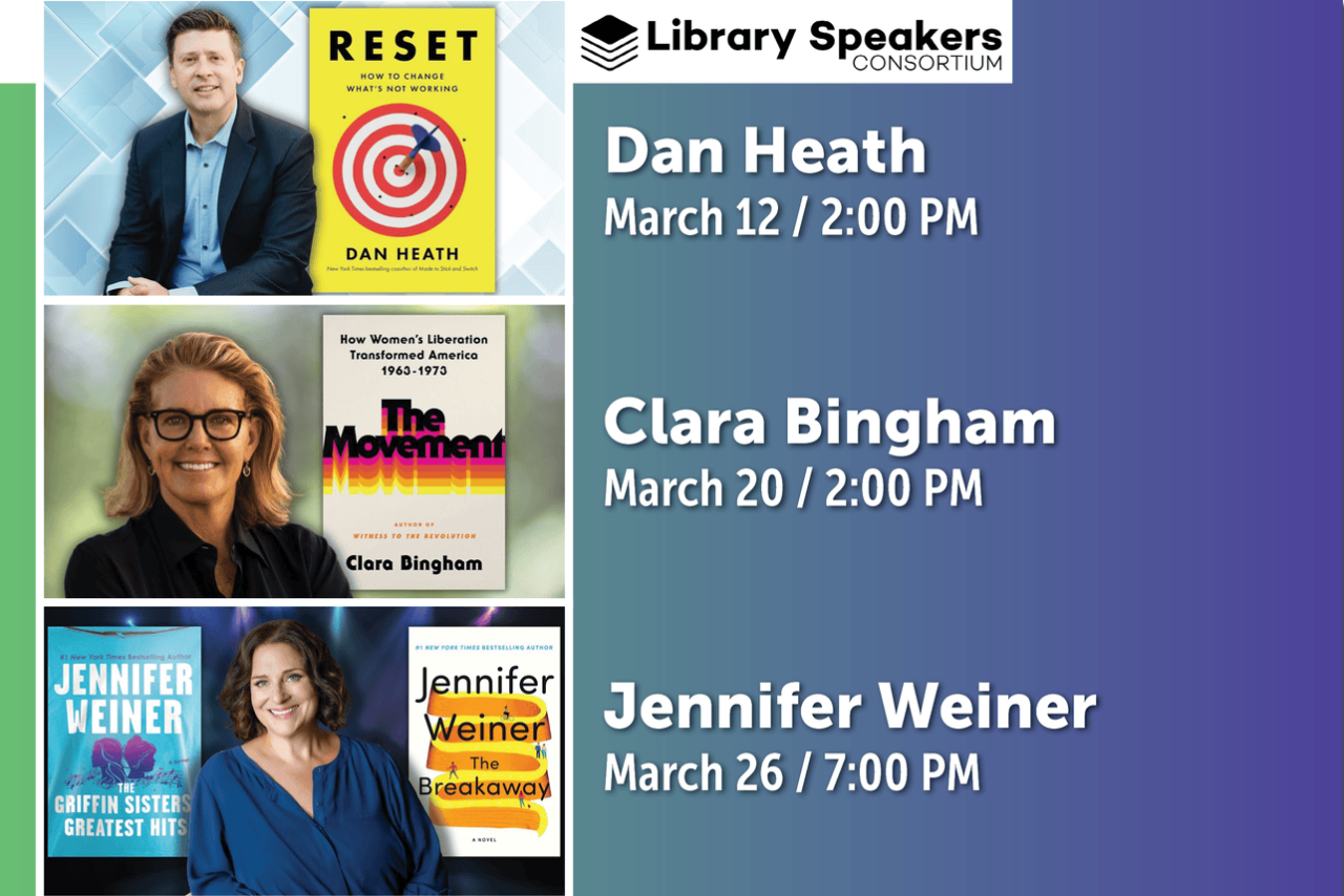 Exciting Virtual Author Events in March: Join the Library Speakers Consortium