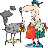 man grilling picture