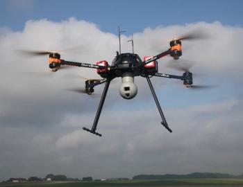 Photo of a drone in the sky