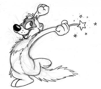 cartoon ferret