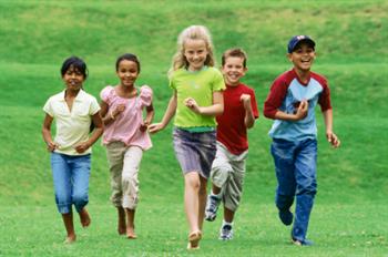 Kids running
