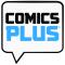 Comics Plus logo in a speech bubble