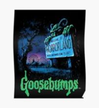 The cover of a Goosebumps book called Welcome to Horrorland